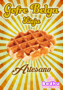 Cartel Gofre Belga Lieja