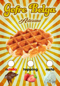 Cartel Gofre Belga Lieja
